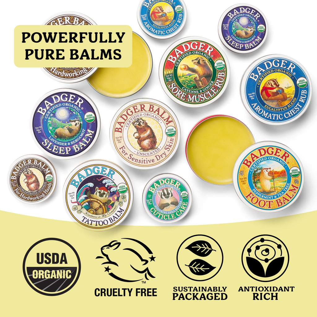 Badger Organic Cuticle Cream Balm with Shea Butter