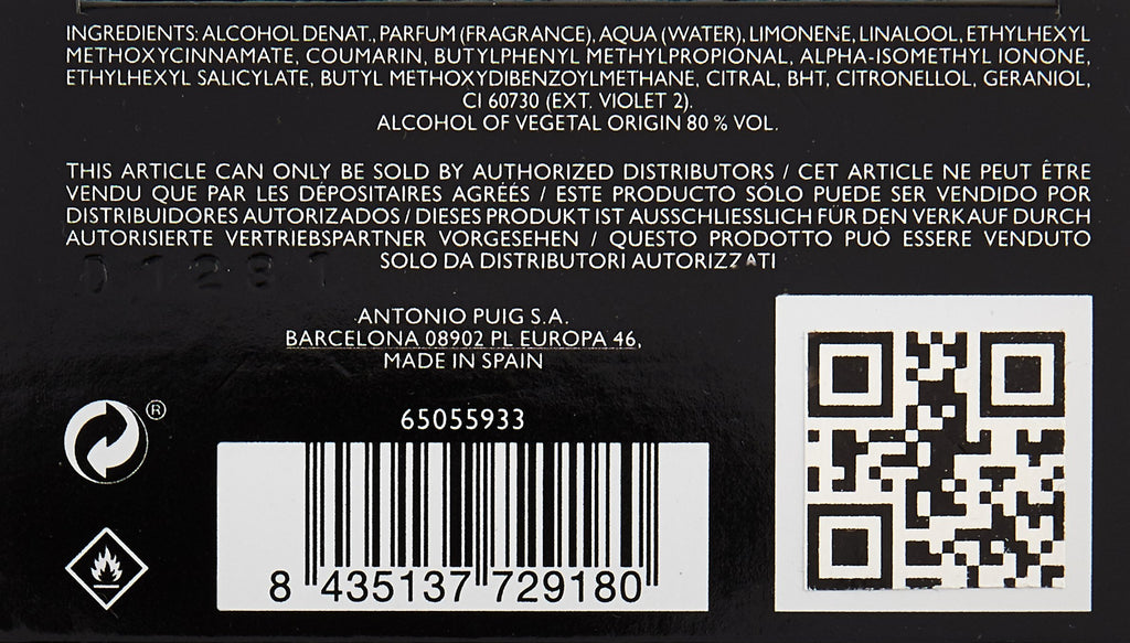 Prada Luna Rossa for Men Eau de Toilette Spray, 3.4 oz