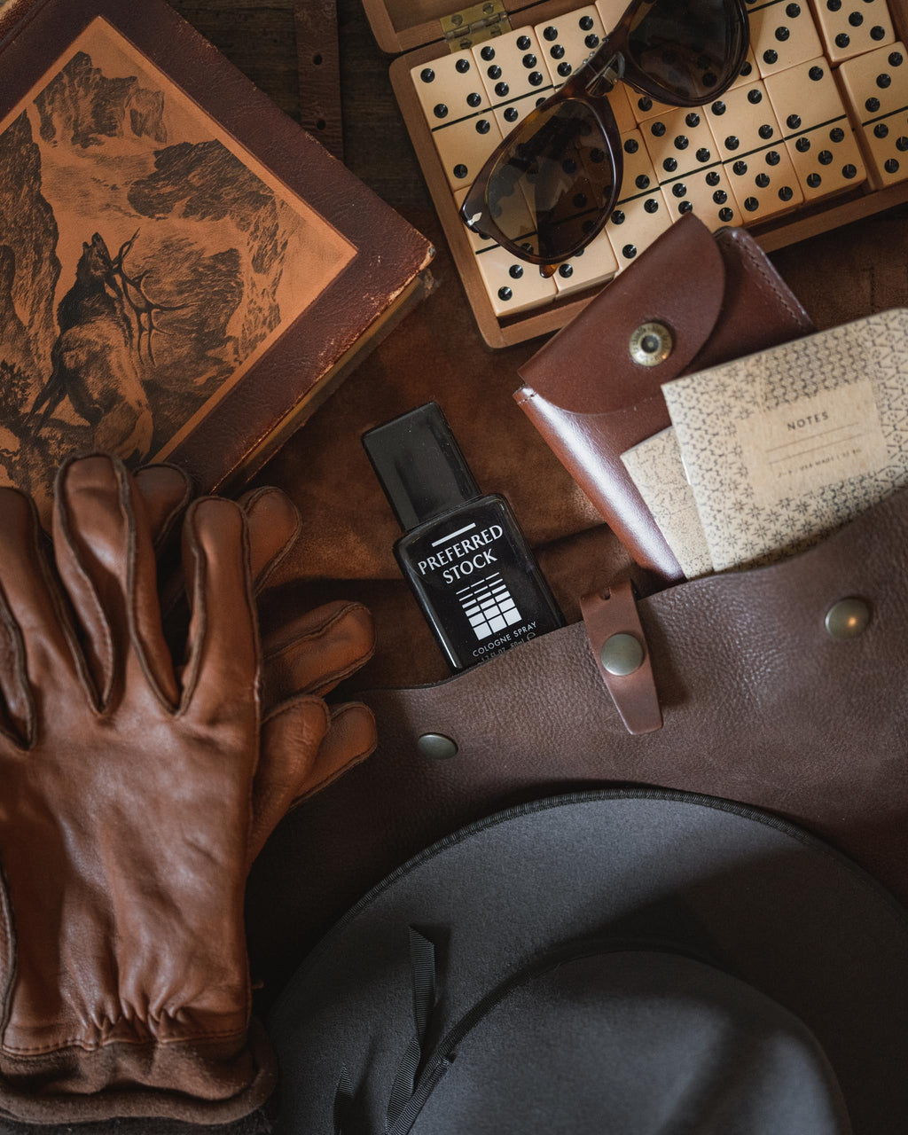 Stetson Preferred Stock Cologne Spray for Men, Woody Leather Fragrance