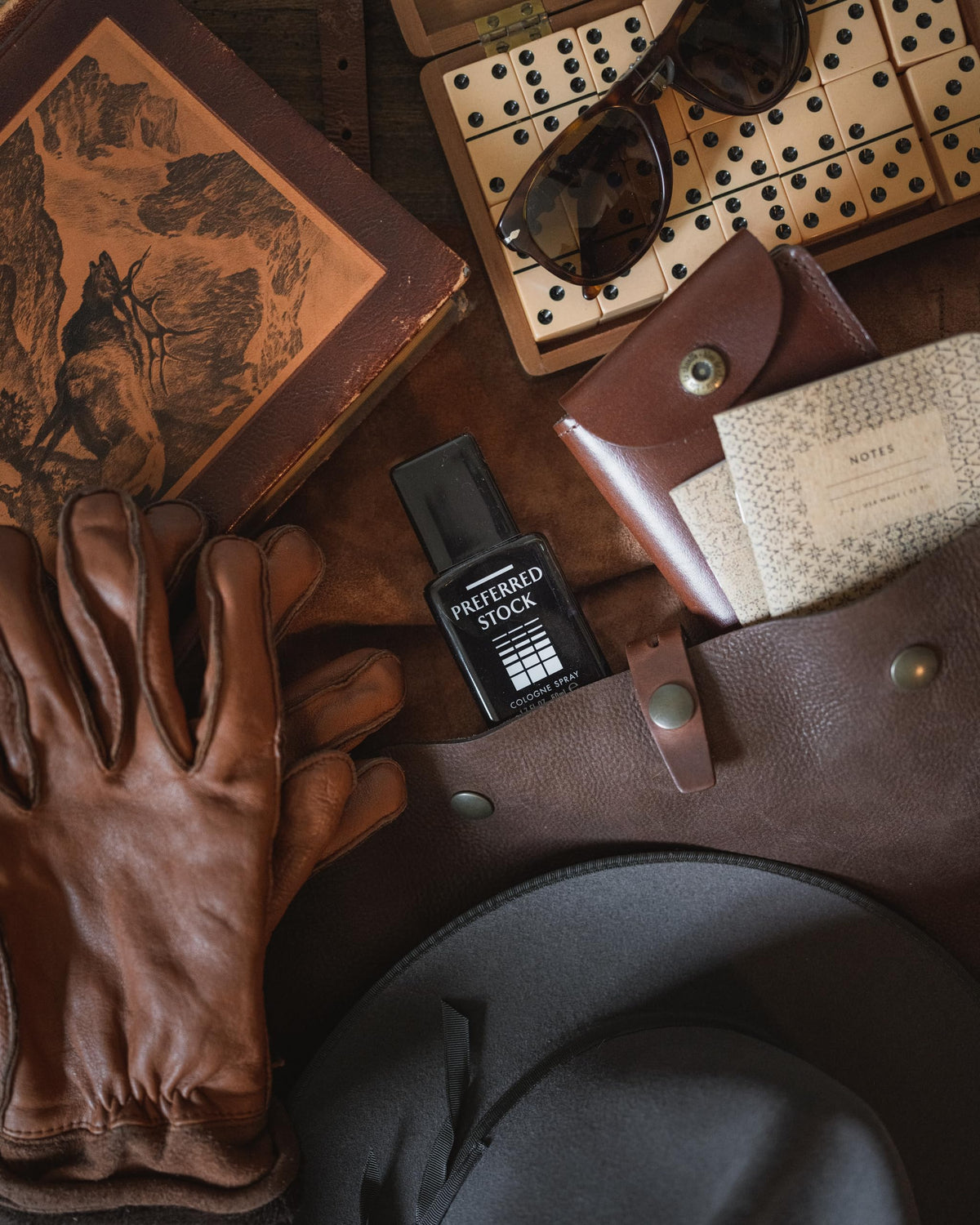 Stetson Preferred Stock Cologne Spray for Men, Woody Leather Fragrance