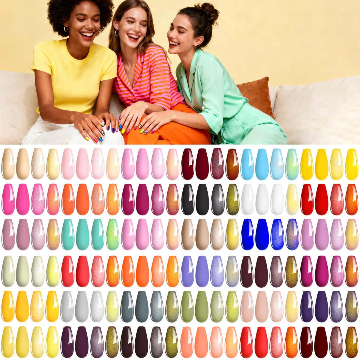 Gel Nail Polish Kit with UV Nail Lamp, Drill, Top Coats and Manicure Tools