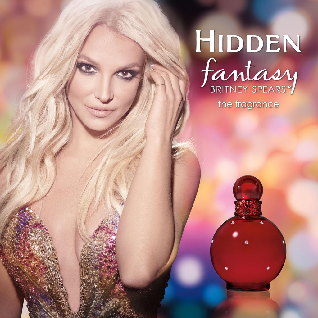 Britney Spears Hidden Fantasy Eau de Parfum Spray for Women, 3.3 Fl Oz