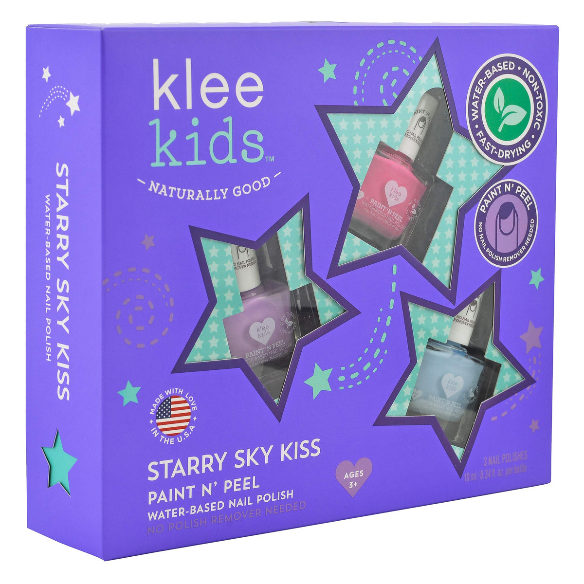 Klee Kids Water-Based Peelable Nail Polish Gift Set