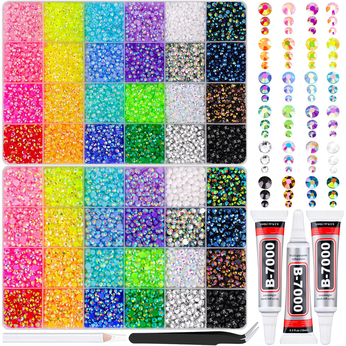 Resin Rhinestones for DIY Crafts and Decorative Projects