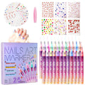 24-Color 0.5mm Fine Tip Nail Art Pen and Sticker Set
