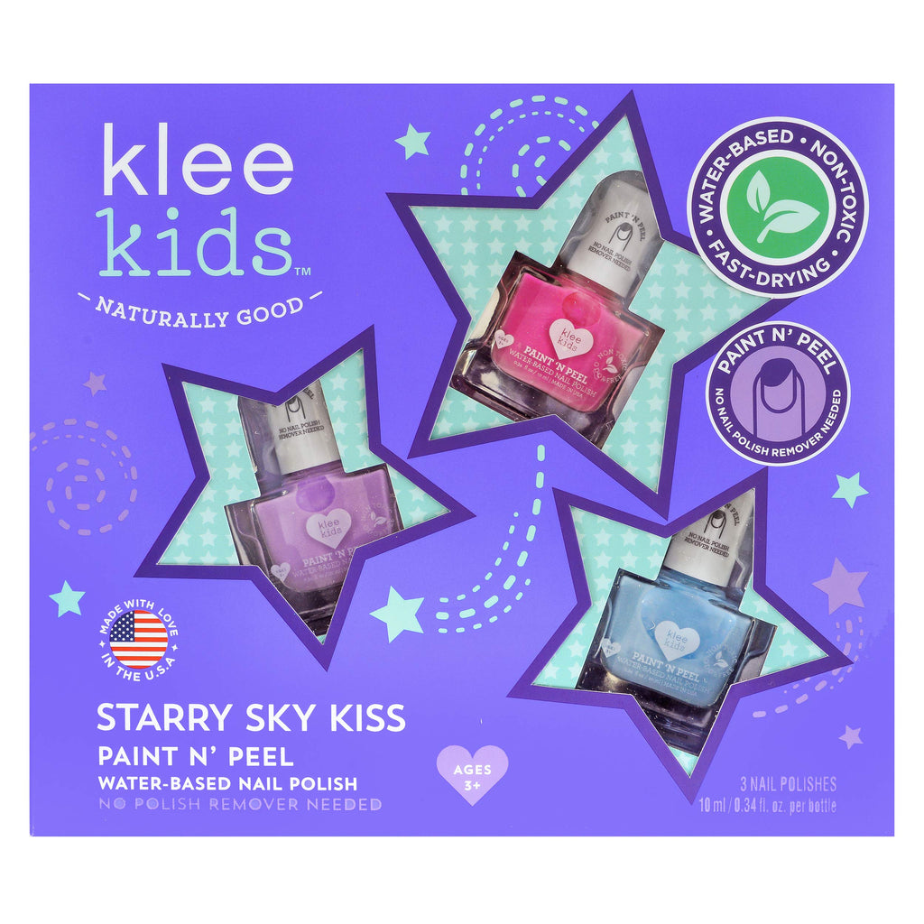 Klee Kids Water-Based Peelable Nail Polish Gift Set