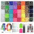 40000-Piece 40-Color Bedazzling Kit with Resin Rhinestones