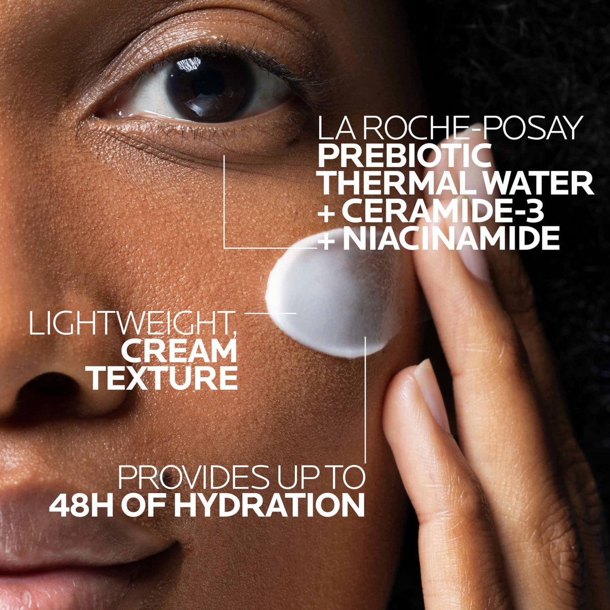 Toleriane Double Repair Face Moisturizer with Ceramide & Niacinamide, 3.38 fl oz