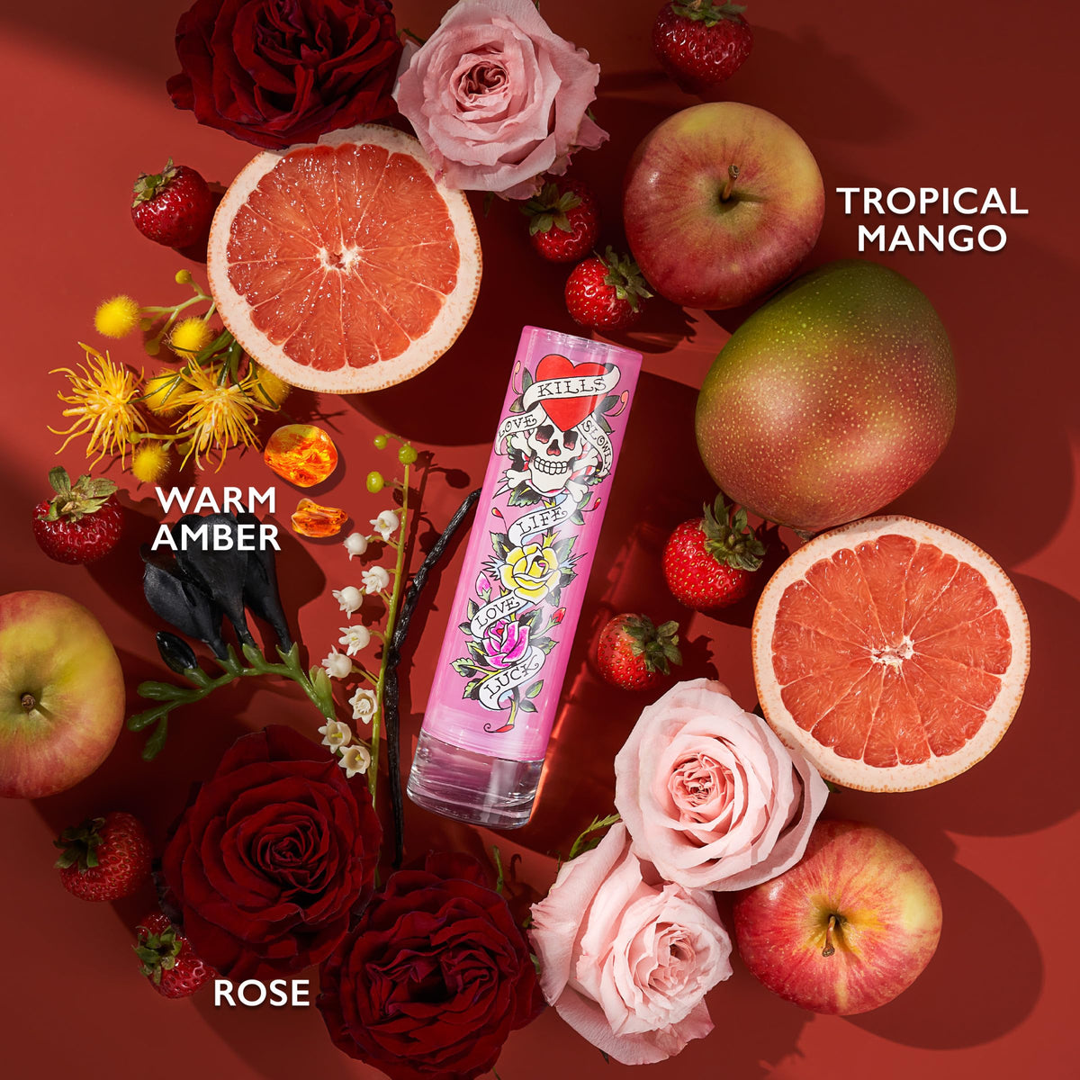 Ed Hardy Women's Eau de Parfum Spray, Fruity Floral Fragrance, 1 fl oz