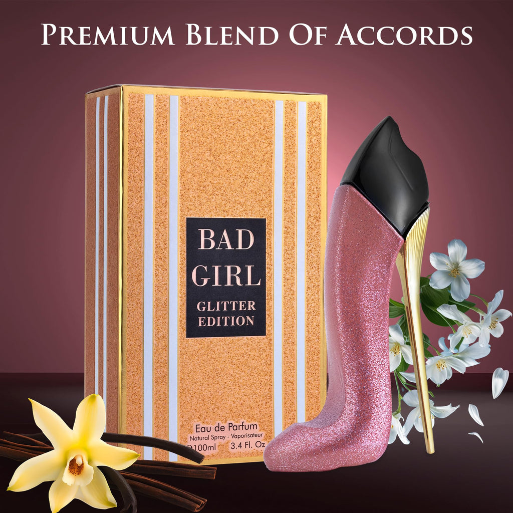 Urban Bad Girl Glitter Edition Oriental Floral Fragrance for Women, 100ml
