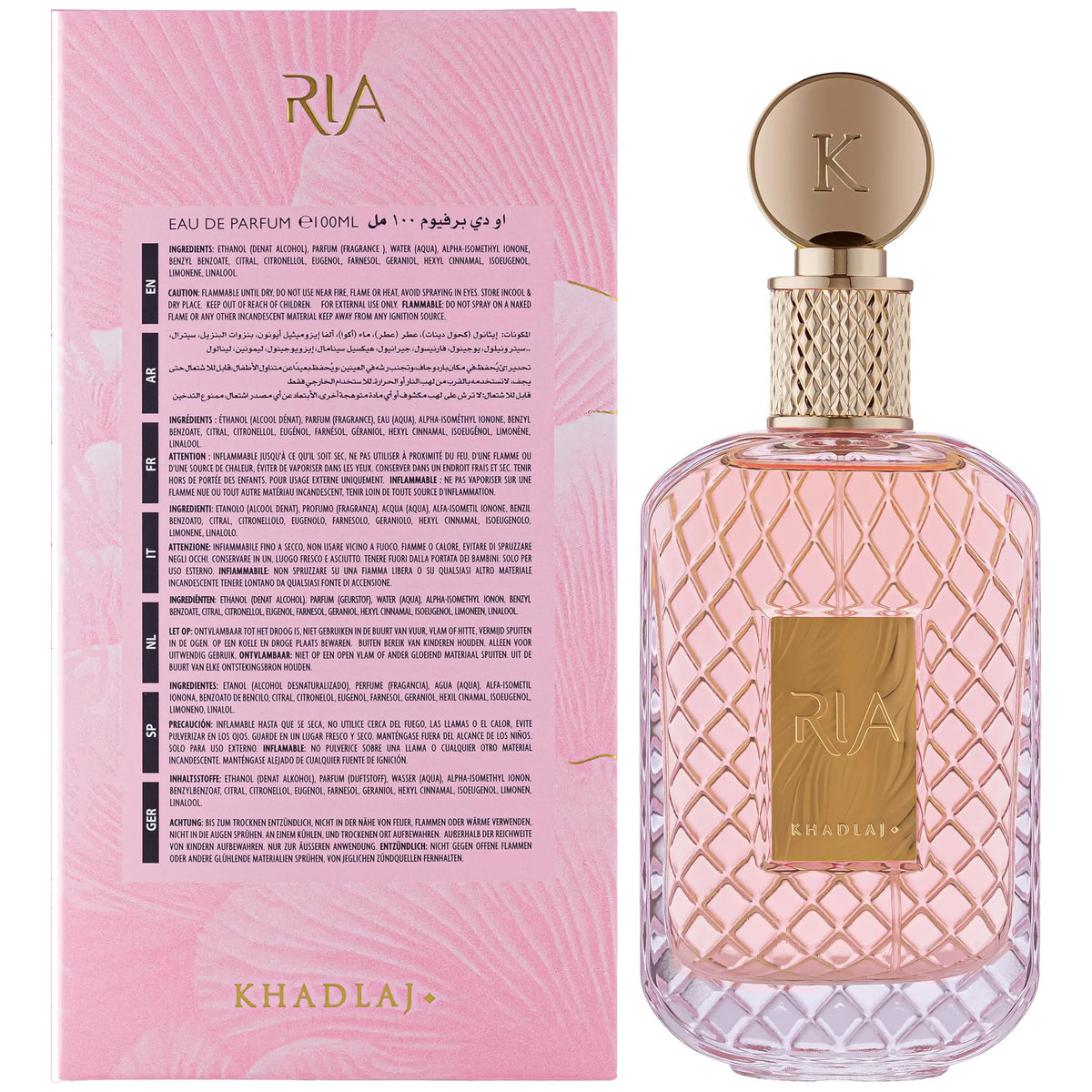Khadlaj Ria Fruity Sweet Fresh Musky Eau de Parfum for Women