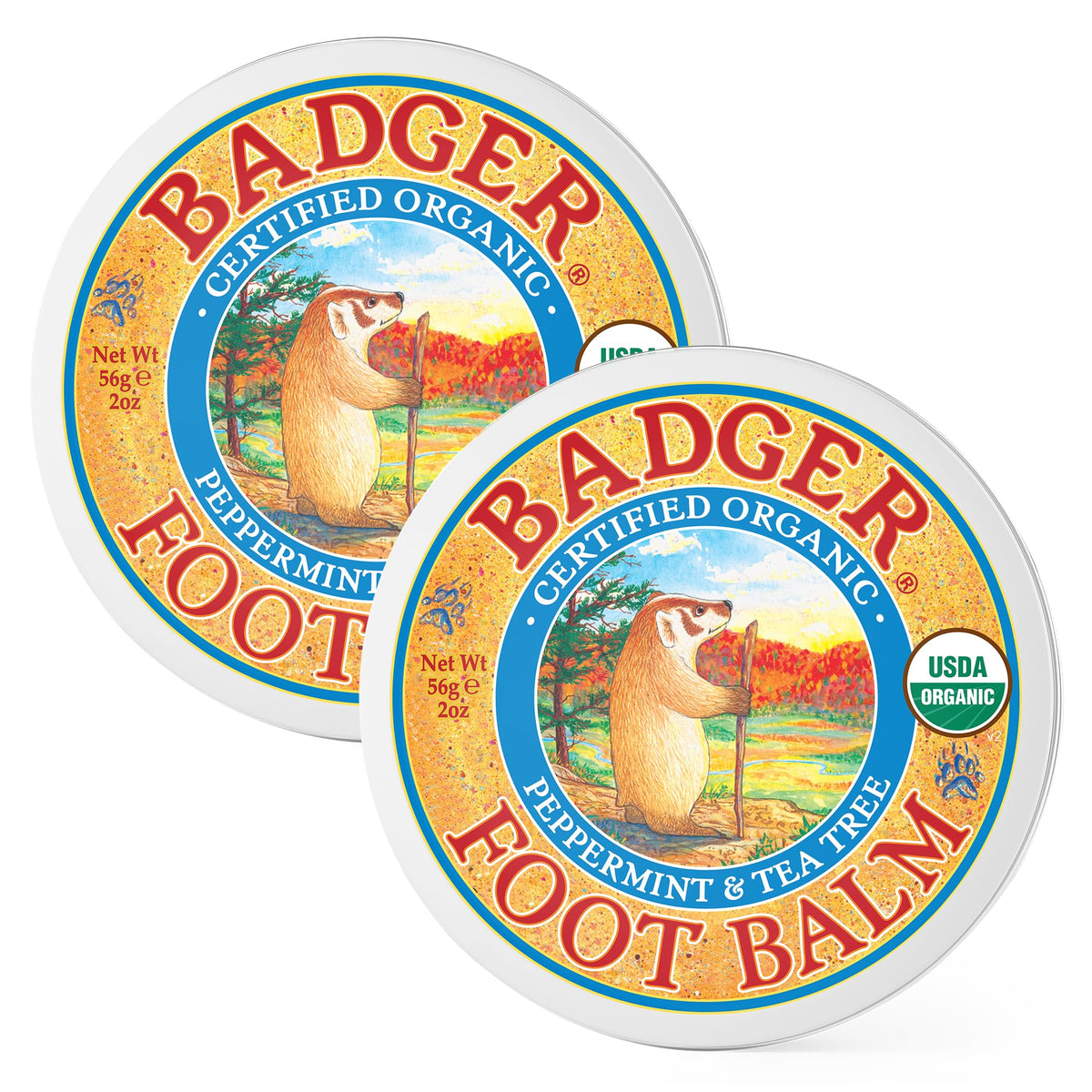 Badger Organic Peppermint & Tea Tree Foot Balm