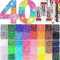 3mm Flatback Jelly Resin Rhinestones Bedazzling Kit, 40 Colors
