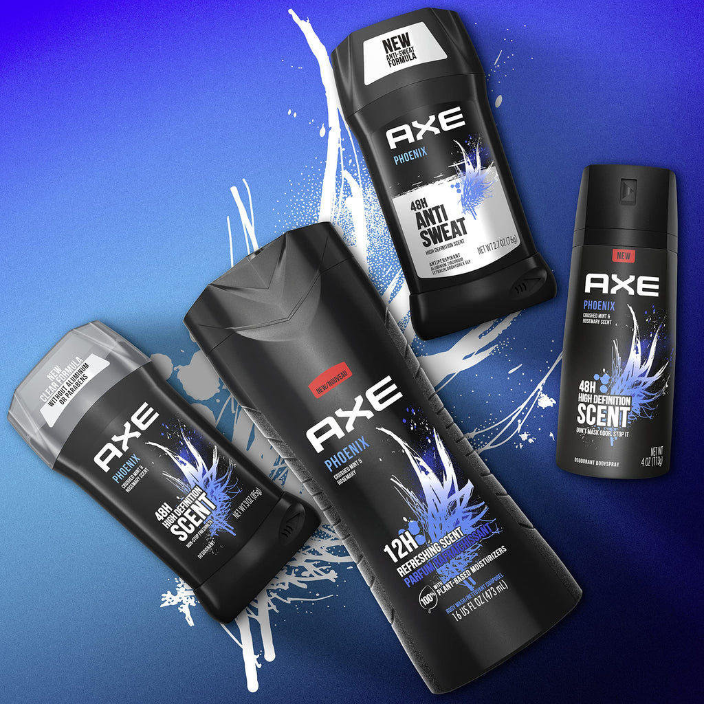 AXE Phoenix Men's Aluminum-Free Body Spray Deodorant, 4 oz